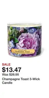 Bath & Body Works Champagne Toast 3-Wick Candle offer
