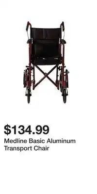 Medline Basic Aluminum Transport Chair