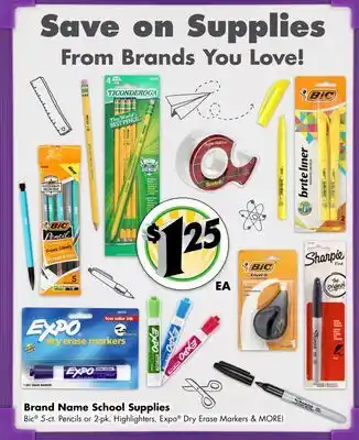 Dollar Tree Brand Name School Supplies offer