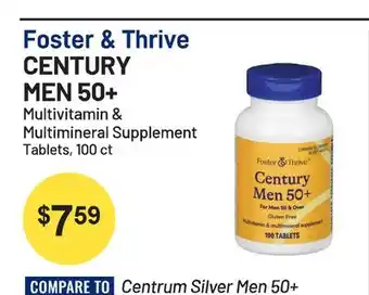 Health Mart Foster & Thrive CENTURY MEN 50+ offer