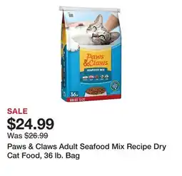 Tractor Supply Company Paws & Claws Adult Seafood Mix Recipe Dry Cat Food, 36 lb. Bag offer