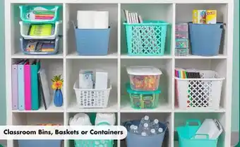 Dollar Tree Classroom Bins, Baskets or Containers offer