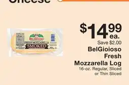 Fairway Store Market BelGioioso Fresh Mozzarella Log offer