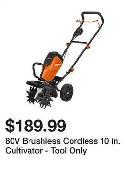 Harbor Freight Tools 80V Brushless Cordless 10 in. Cultivator - Tool Only offer