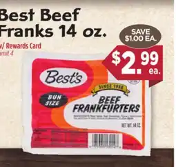 Dearborn Market Best Beef Franks offer