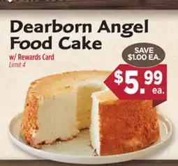 Dearborn Market Dearborn Angel Food Cake offer