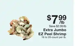 Fairway Store Market Extra Jumbo EZ Peel Shrimp offer