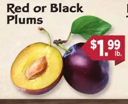 Dearborn Market Red or Black Plums offer