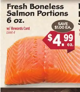 Dearborn Market Fresh Boneless Salmon Portions offer