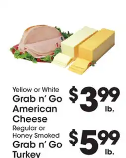 Price Rite Grab n'Go American Cheese, Grab n' Go Turkey offer