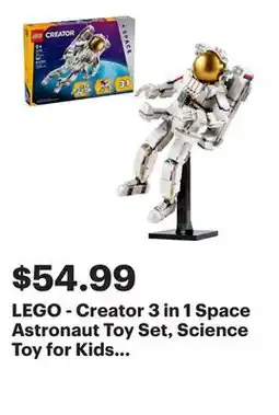 Best Buy LEGO - Creator 3 in 1 Space Astronaut Toy Set, Science Toy for Kids 31152 offer