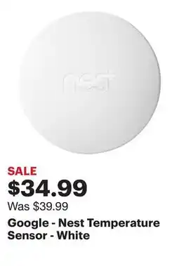 Best Buy Google - Nest Temperature Sensor - White offer