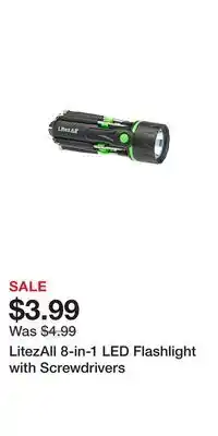 Big Lots LitezAll 8-in-1 LED Flashlight with Screwdrivers offer