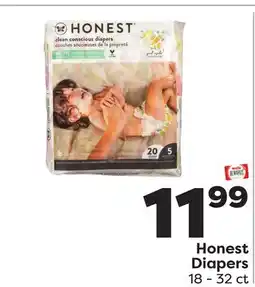 Weis Markets Honest Diapers offer