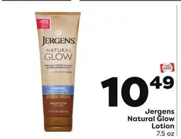 Weis Markets Jergens Natural Glow Lotion offer