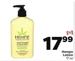 Weis Markets Hempz Lotion offer