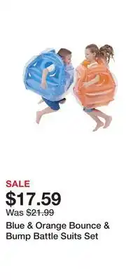 Big Lots Blue & Orange Bounce & Bump Battle Suits Set offer