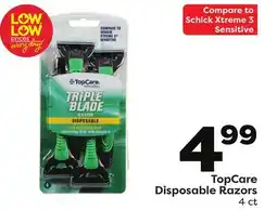 Weis Markets TopCare Disposable Razors offer