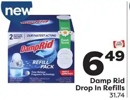 Weis Markets Damp Rid Drop In Refills offer