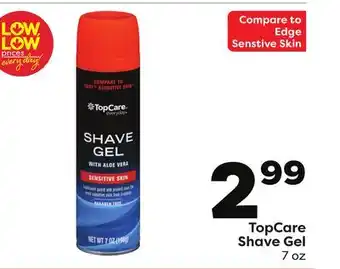 Weis Markets TopCare Shave Gel offer