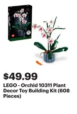 Best Buy LEGO - Orchid 10311 Plant Decor Toy Building Kit (608 Pieces) offer