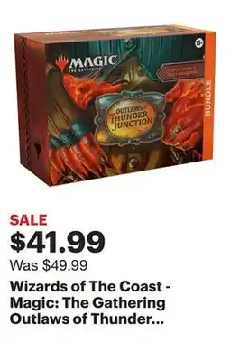 Best Buy Wizards of The Coast - Magic: The Gathering Outlaws of Thunder Junction Bundle - 9 Play Boosters, 30 Land cards + Exclusive A offer