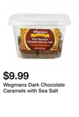 Wegmans Wegmans Dark Chocolate Caramels with Sea Salt offer