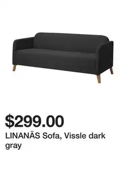 Ikea LINANÄS Sofa, Vissle dark gray offer
