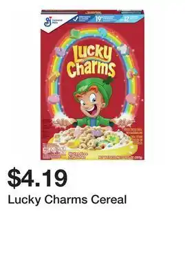 Wegmans Lucky Charms Cereal offer