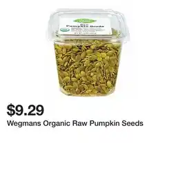 Wegmans Wegmans Organic Raw Pumpkin Seeds offer