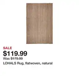 Ikea LOHALS Rug, flatwoven, natural offer