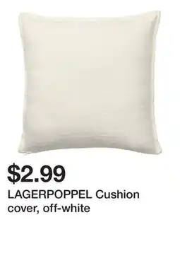 Ikea LAGERPOPPEL Cushion cover, off-white offer