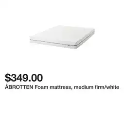 ÅBROTTEN Foam mattress, medium firm/white