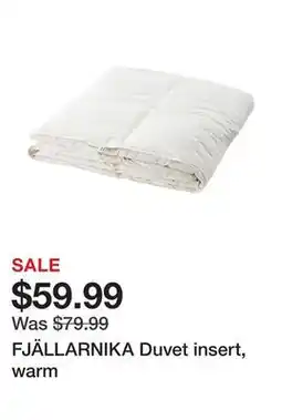 Ikea FJÄLLARNIKA Duvet insert, warm offer