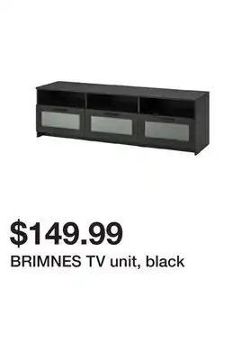 Ikea BRIMNES TV unit, black offer