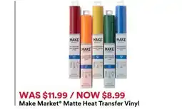 Michaels Make Market Matte Heat Transfer Vinyl offer