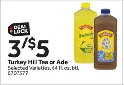 Stop&Shop Turkey Hill Tea or Ade offer