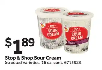 Stop&Shop Stop & Shop Sour Cream offer