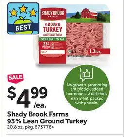 Stop&Shop Shady Brook Farms 93% Lean Ground Turkey offer