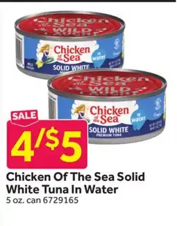 Stop&Shop Chicken Of The Sea Solid White Tuna In Water offer