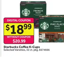 Stop&Shop Starbucks Coffee K-Cups offer
