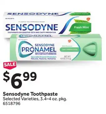 Stop&Shop Sensodyne Toothpaste offer