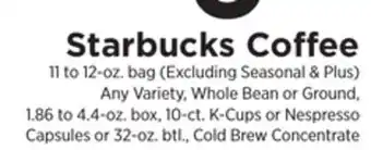 ShopRite Starbucks Coffee offer