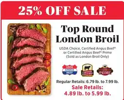 ShopRite Top Round London Broil offer