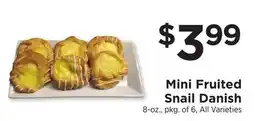 ShopRite Mini Fruited Snail Danish offer