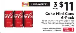 ShopRite Mini Cans 6-Pack offer
