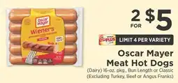 ShopRite Meat Hot Dogs offer