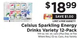 ShopRite Sparkling Energy Drinks Variety 12-Pack offer