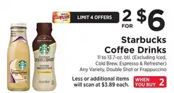 ShopRite Coffee Drinks offer