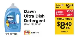 ShopRite Ultra Dish Detergent offer